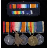 Boer War First War group of five, awarded to the QSA W.C. WRIGHT. BOY 1st CL H.M.S. SYBILLE, the