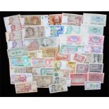 World banknotes, to include Belize, Belgium, Bosnia Herzegovina, France, etc, (qty)