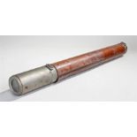 Dolland Day/Night telescope, the leather case with internal steel draw telescope inscribed