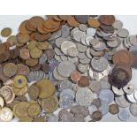 Collection of coins, to include some pre 1947 coins, also included copper coins and World coins, (