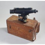 Stanley's surveyor's level, the cased instrument numbered 54624, Stanley, London, the mahogany