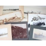 Quantity of Photographs of railway and maritime interest. Various sizes