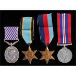 Distinguished Flying Medal group, the D.F.M. awarded to (1324950 SGT D G Rogora RAF). Air Crew Star,