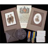 First World War Casualty group, consisting of Victory and War medals (2. LIEUT. E.G.H. SMITH) and