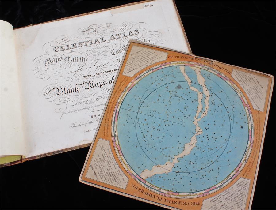 Middleton's Celestial Atlas, circa 1854, cloth bound with the Celestial Planisphere, (2)