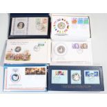 Cased silver proof coins, to include Royal Wedding 14th November 1973, John Pinches First day