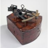 19th Century Keen and Frodsham signed and cased Octant with two lenses, housed within the original