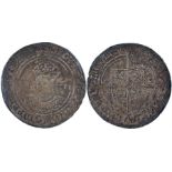Edward VI 1547-1553 shilling, 33 mm, Crowned facing bust, rose to left, XII to right, reverse with