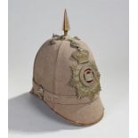 Victorian Other Ranks Grey Cloth Home Service Helmet to the 2nd Volunteer Battalion The Suffolk