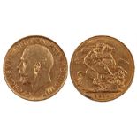 George V Sovereign, 1913, Perth Mint, St George and the Dragon