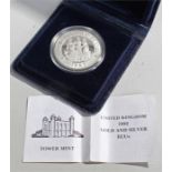 Twenty Five ECU United Kingdom proof coin, 1992, in capsule