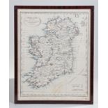 J Russell map of Ireland, divided into Provinces and Counties from the best authorities, hand