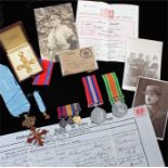 Miniature World War I medal group of three to include Distinguished Conduct, War medal and Victory