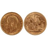 George V Sovereign, 1911, Melbourne Mint, St George and the Dragon