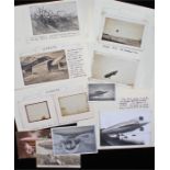 Airship interest, to include amateur photographs of the airship Z50, postcards, amateur