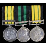 Group of three, East and West Africa, bar 1892, Ashanti, Bar Kumassi, Africa General Service medal