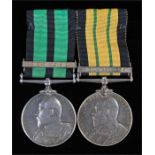 Pair, Ashanti, Bar Kumassi, Africa General Service medal bar Aro 1901-1902 (331 Pte Abuduramanu