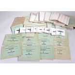 Selection of German World War II maps and manuals, the German maps for England dated to 1941,