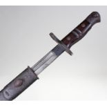 Remington model 1913 bayonet, marked 5/17, together with scabbard
