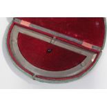 H Morin 19th Century cased steel protractor, signed H, Morin 3, Rue Boursault, Paris, housed