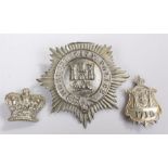 Norwich City police badge, together with a police badge numbered 1710 and a Crown badge, (3)