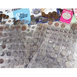 Collection of coins, to include some pre 1947 Shillings, Three Pence's, a date range of Pennies,