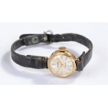 Sekonda 9 carat gold ladies wristwatch, case 12mm diameter