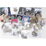 Collection of coins, to include World Coins, Greece, France, Luxemburg, Nigeria, Iraq, Belgium,