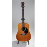 Fender Model 65 acoustic guitar, six string with internal Fender label