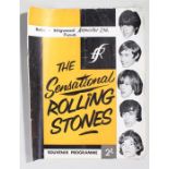 Original Rolling Stones signed 1964 concert programme, The Sensational Rolling Stones, first UK tour