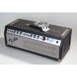 Fender Bassman 70 amplifier, black leather effect, steel front