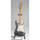 Fender Stratocaster electric guitar, circa 1990, serial number N9*****7, silvered and white,