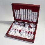 Elizabeth II silver canteen of cutlery, Sheffield 1996, maker Carrs of Sheffield, the eight piece