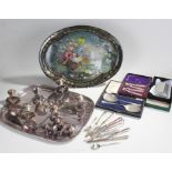 Mixed lot of silver plated wares
