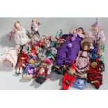 Assorted dolls