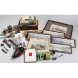 Mixed lot, including royal memorabilia, a 1914 volume commemorating King Albert of Belgium, and