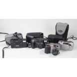 Four cameras, to include Minolta, Pentax and Vivitar, (4)