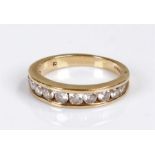 9 carat gold cubic zirconia ring 3.5 grams