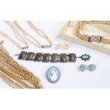 Mixed lot of costume jewellery