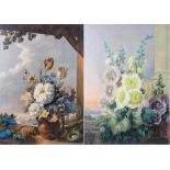 After George Baxter, a pair of coloured still life prints, 26.5cm x 38cm, (2)
