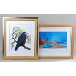 Reg Snook, pencil signed print of a rook, dated 2011, together with a pencil signed print of