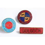 Butlin's Bognor 1966 enamel badge, together with a Dolgoch badge and a Diamond jubilee badge, (3)