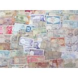 Banknotes, to include Egypt, Turkey, Israel, Pakistan, Bahrain, etc, (qty)