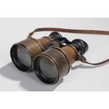 Pair of binoculars used in World War Two, Suffolk Regiment