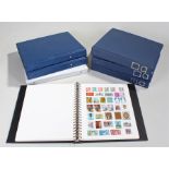 World stamp collection seven well filled albums, huge quantity and variety, lots of sets and good