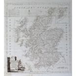 Thomas Kitchin map of Scotland, 18th Century, 39cm x 46cm