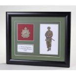 Framed military print