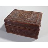 Sutherland Highlanders, the carved cigar box with the Sutherland Highlanders badge to the top,