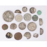 Coin collection, appear to be detector finds, to include clipped hammered examples, Edward I