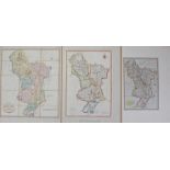 Derbyshire, three maps of Derbyshire, John Cary 1805, P.P. Burdett 1789 and John Cary 1823, (3)